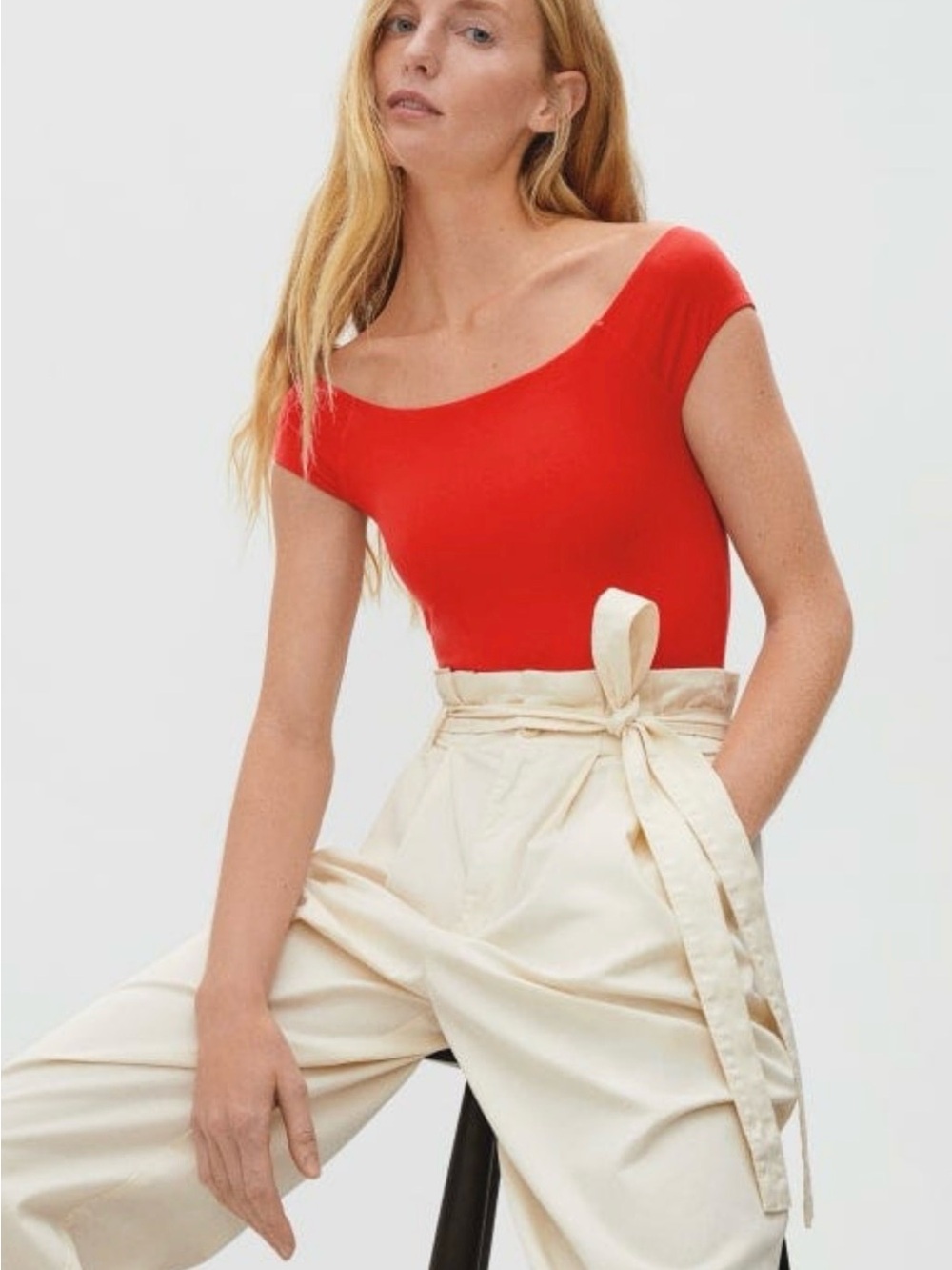 EVERLANE-The off shoulder bodysuit